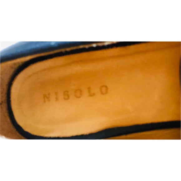 NISOLO Frida black tassel smoking  loafer size 7 - Picture 4 of 5